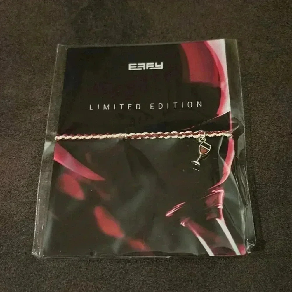 Effy Royal Rope Bracelet Wine Glass Charm NWT